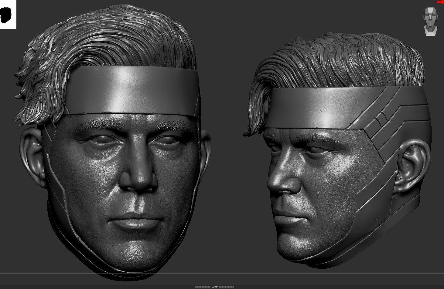 Channing Tatum - Gambit Head - Deadpool and Wolverine 3D print model_14