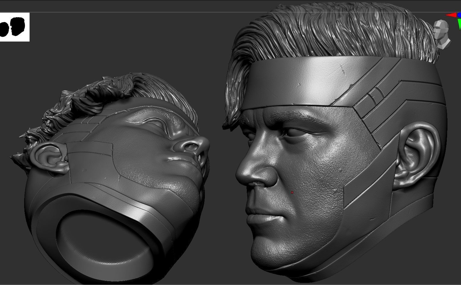 Channing Tatum - Gambit Head - Deadpool and Wolverine 3D print model_15