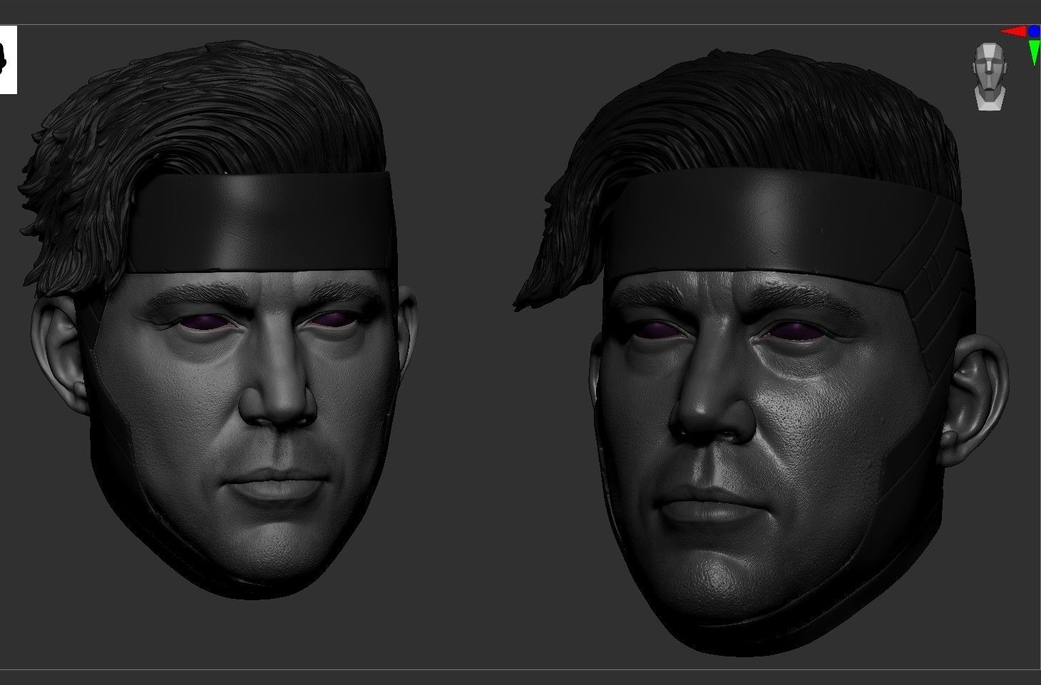 Channing Tatum - Gambit Head - Deadpool and Wolverine 3D print model_12