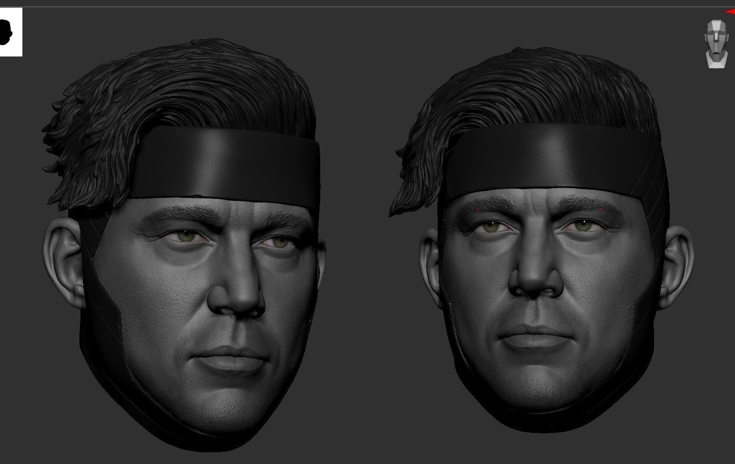 Channing Tatum - Gambit Head - Deadpool and Wolverine 3D print model_10