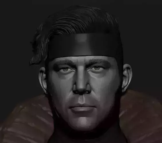 Channing Tatum - Gambit Head - Deadpool and Wolverine 3D print model