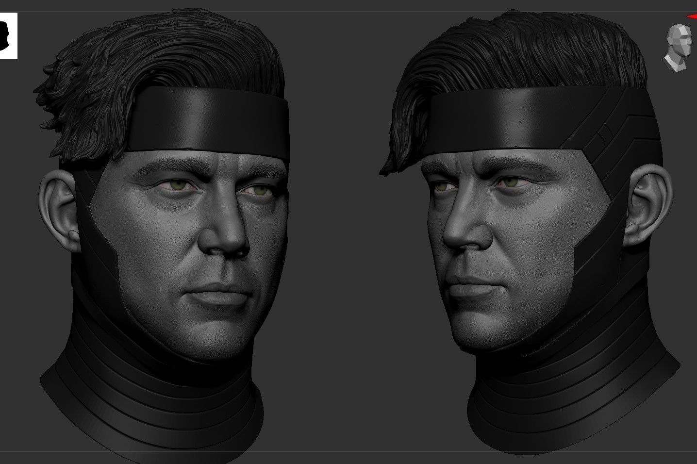 Channing Tatum - Gambit Head - Deadpool and Wolverine 3D print model_8