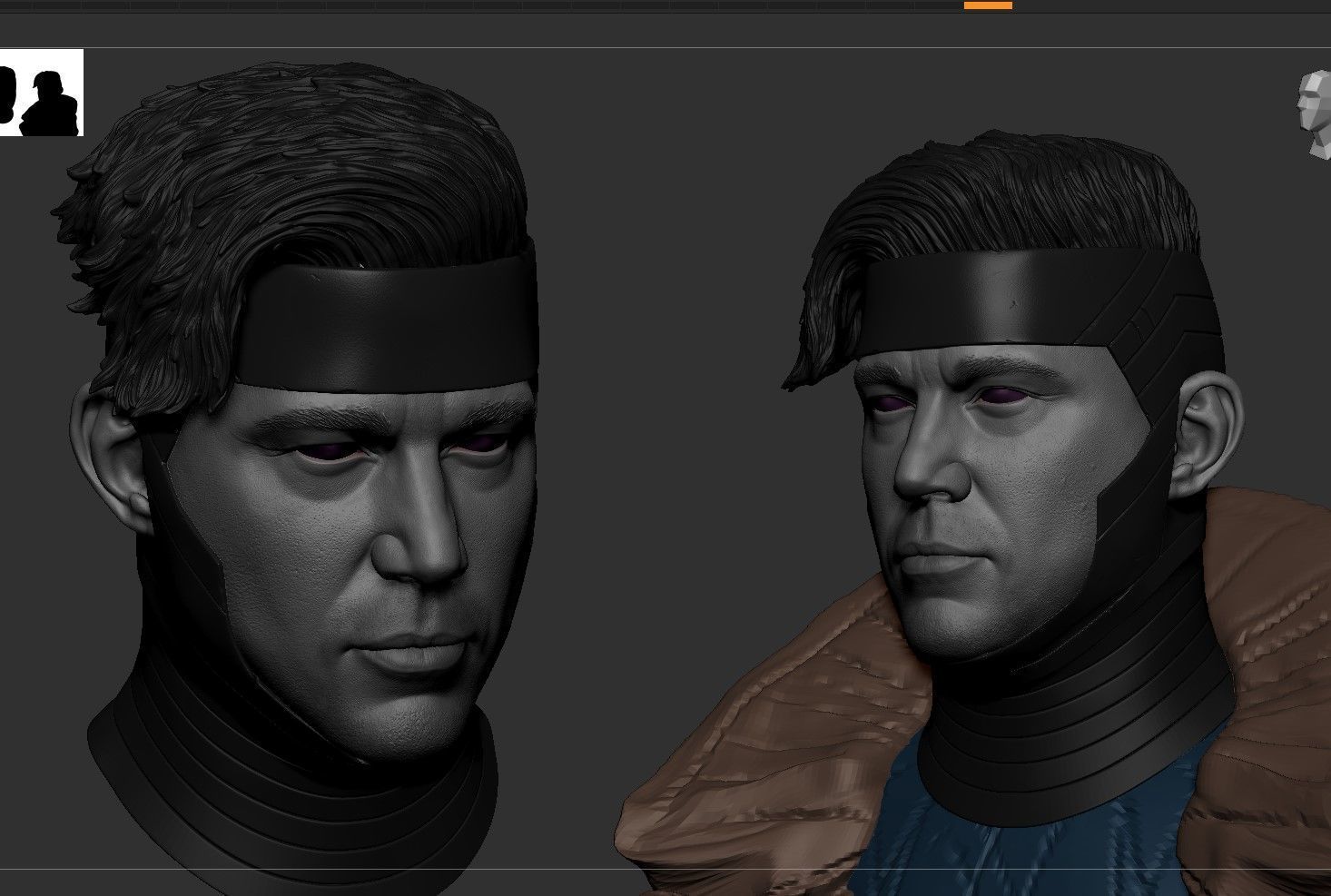 Channing Tatum - Gambit Head - Deadpool and Wolverine 3D print model_7