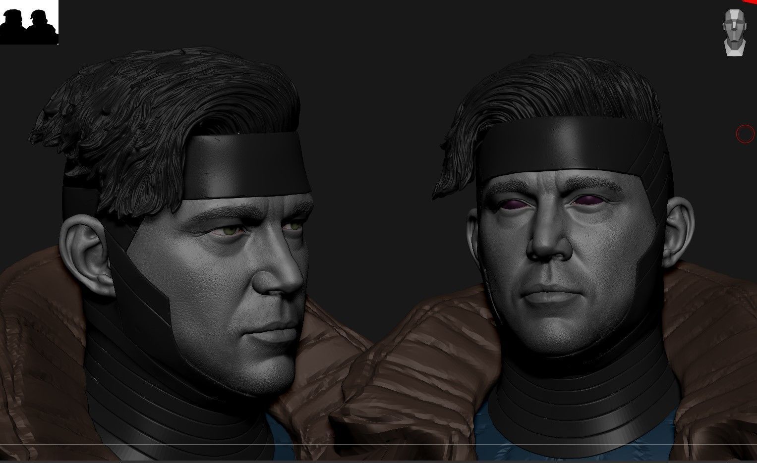 Channing Tatum - Gambit Head - Deadpool and Wolverine 3D print model_4