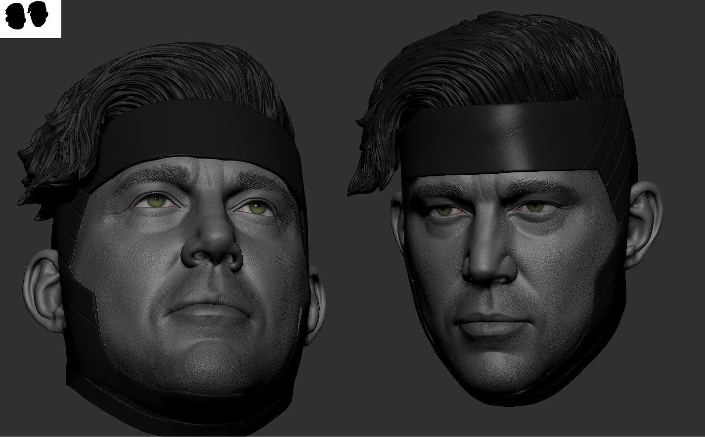 Channing Tatum - Gambit Head - Deadpool and Wolverine 3D print model_11