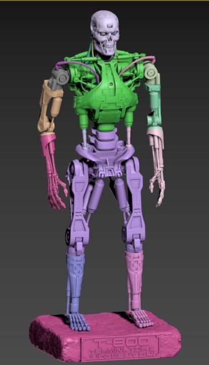 T-800 Terminator V2 3D print model_4