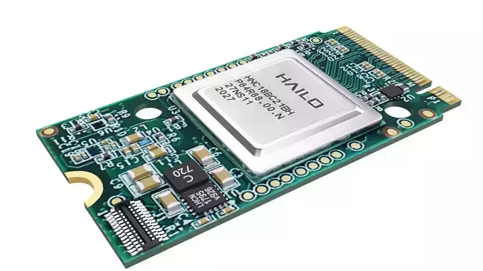 Raspberry pi Ai kit 1 Low-poly 3D model