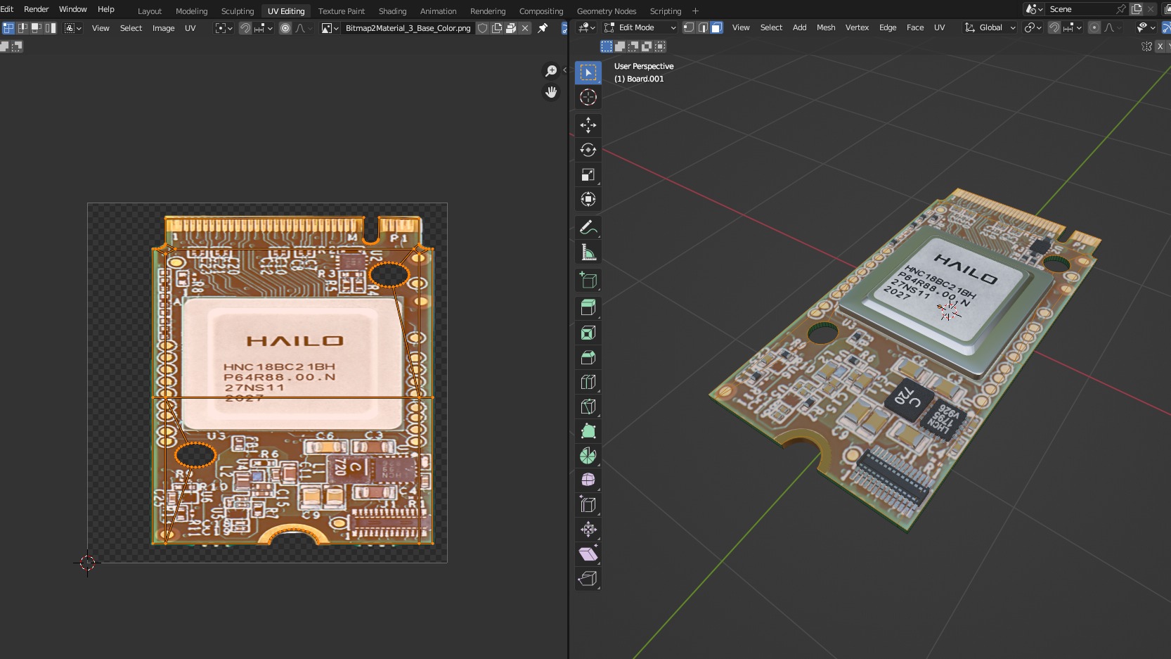 Raspberry pi Ai kit 1 Low-poly 3D model_10