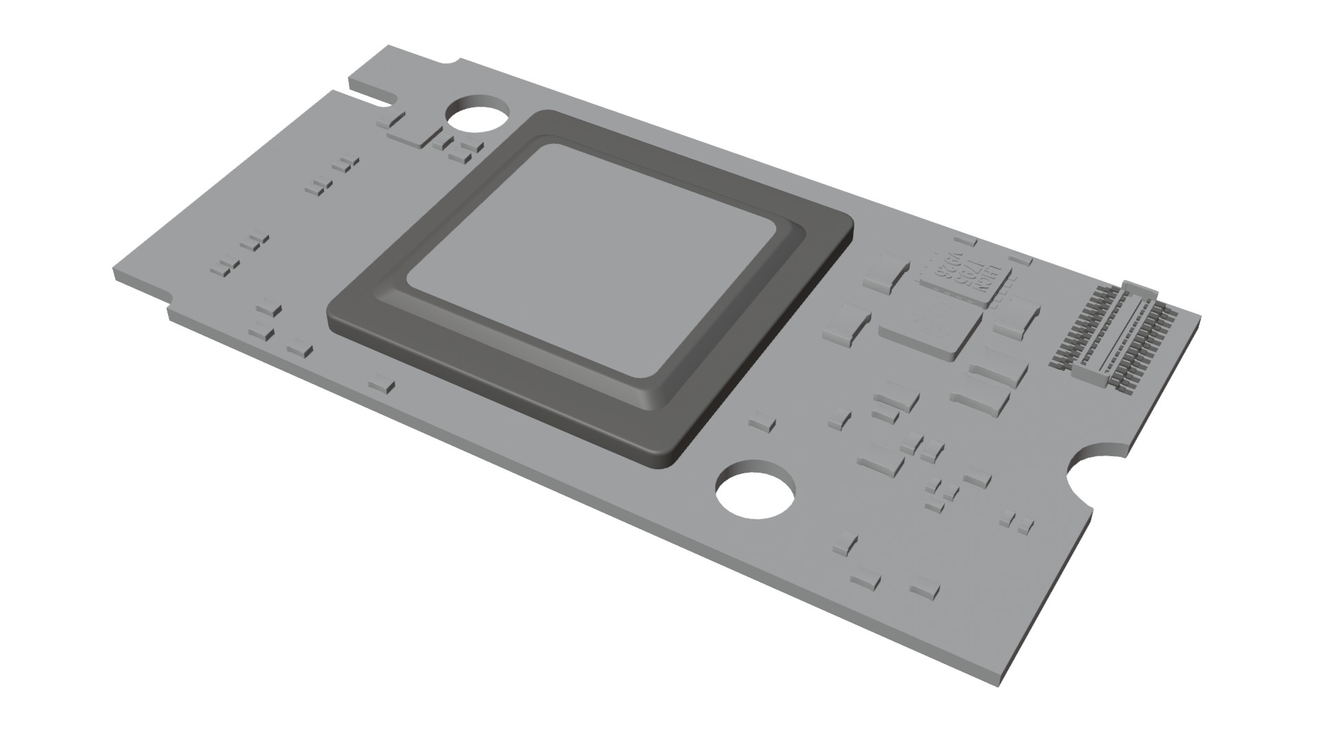 Raspberry pi Ai kit 1 Low-poly 3D model_7