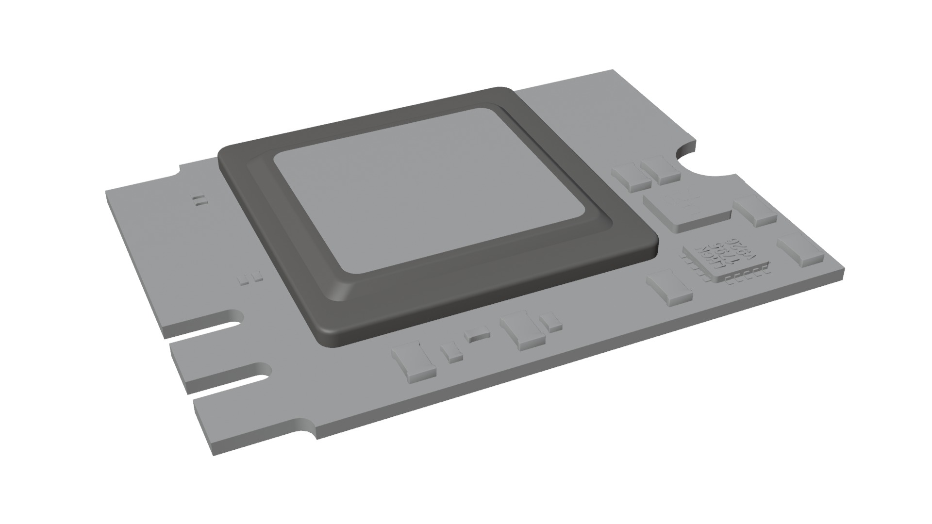 Raspberry pi Ai kit 3 Low-poly 3D model_4