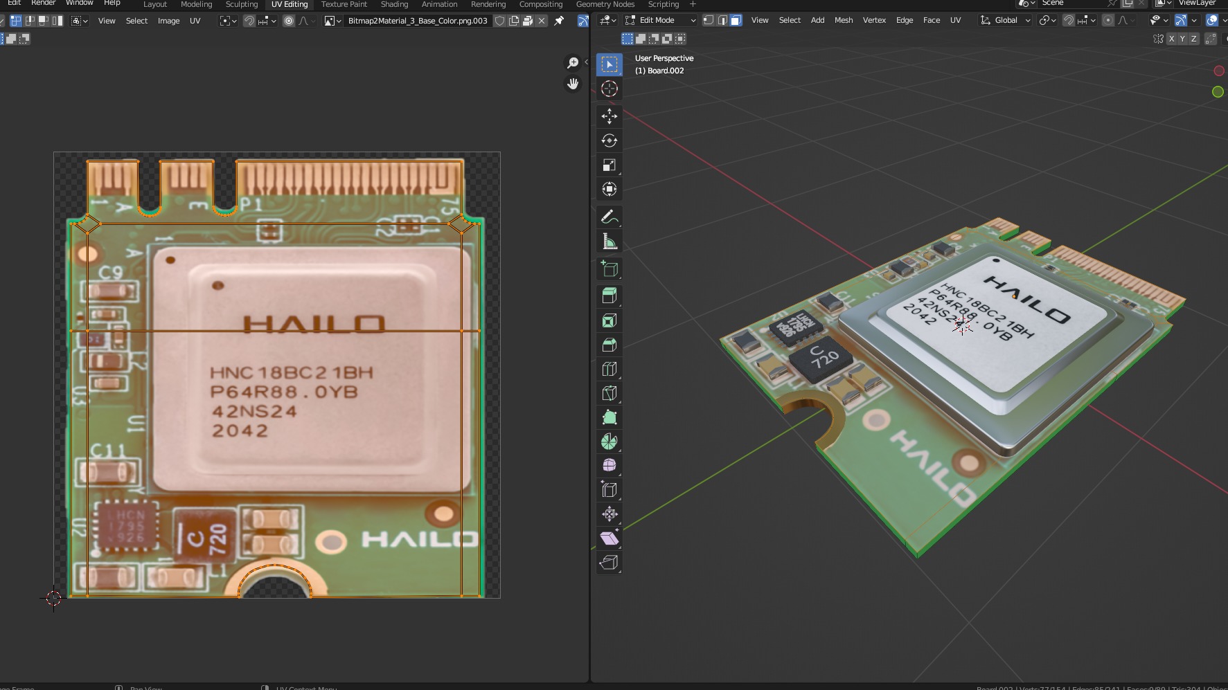 Raspberry pi Ai kit 3 Low-poly 3D model_10