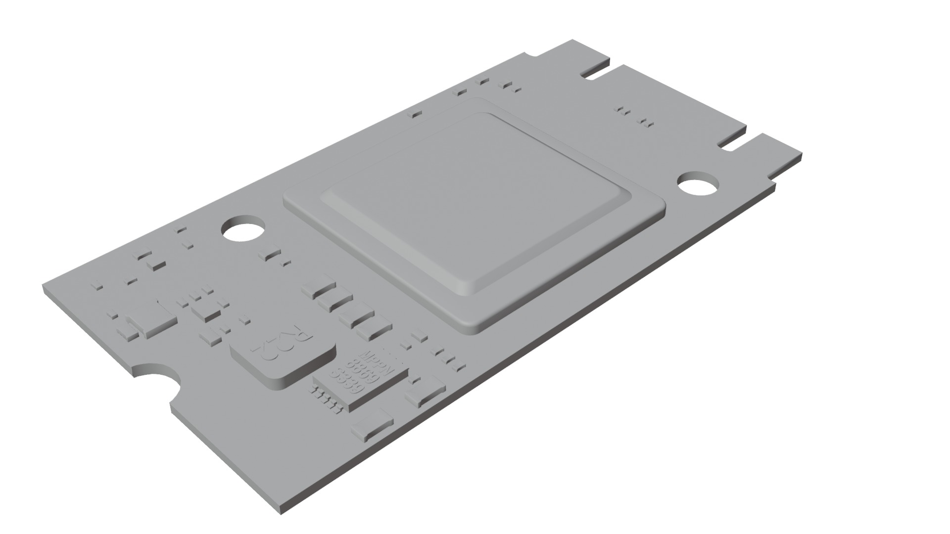 Raspberry pi Ai kit 5 Low-poly 3D model_5