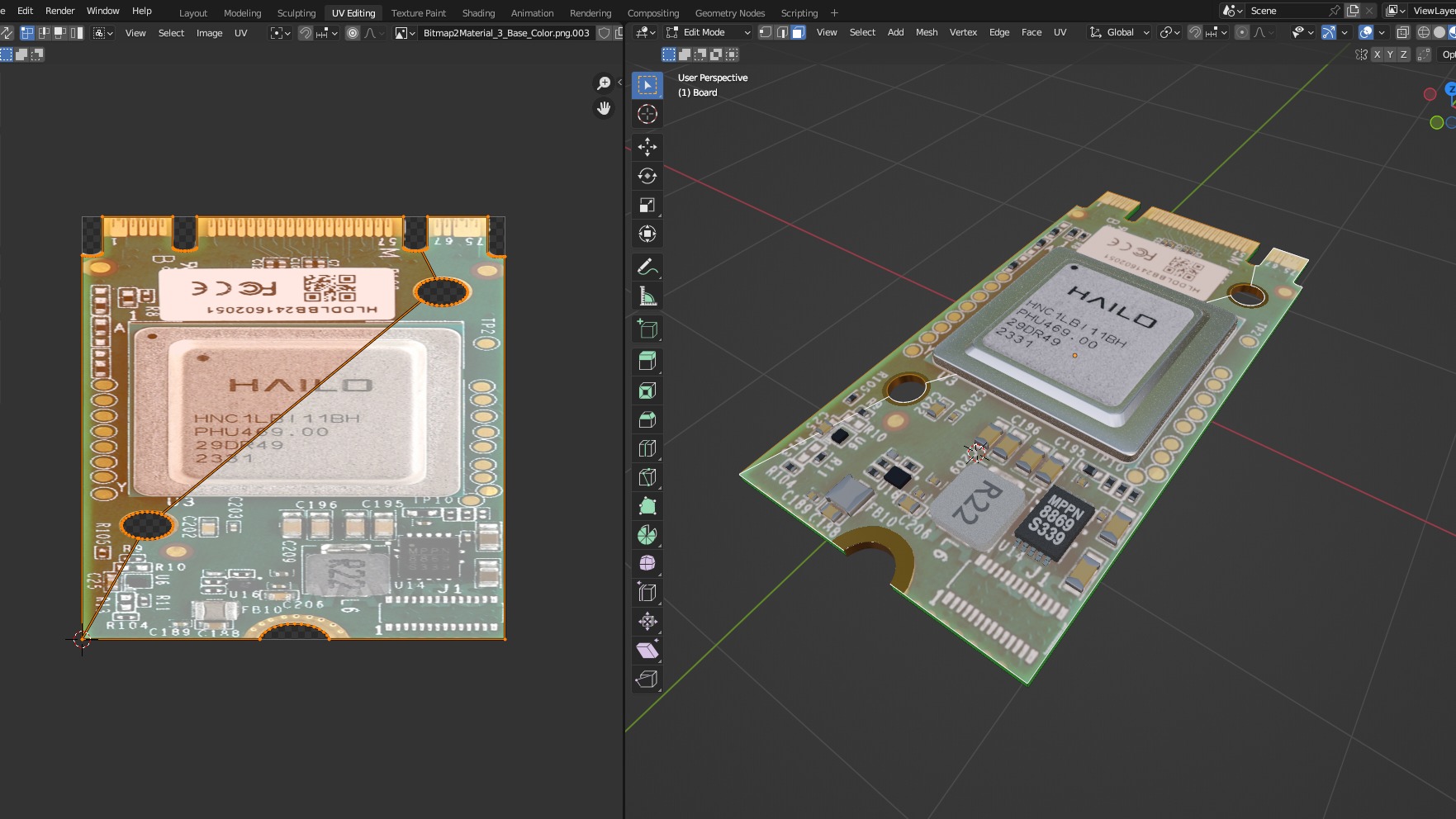 Raspberry pi Ai kit 5 Low-poly 3D model_10