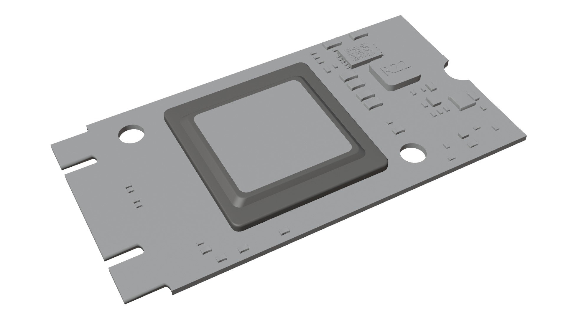 Raspberry pi Ai kit 5 Low-poly 3D model_8