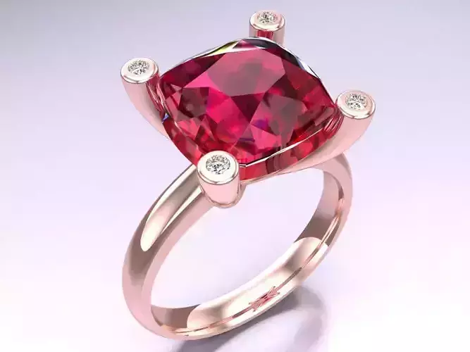 Square Stone Rings - Womens Rings - N442926