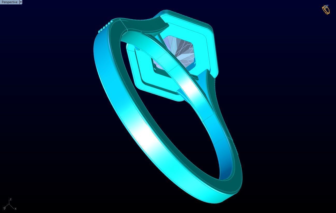 Diamond Ring - Womens Rings - N442024 3D print model_8
