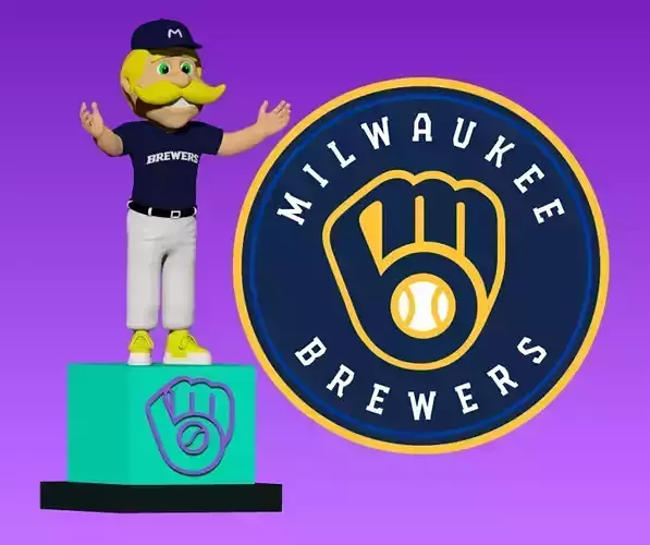 MLB - Milwaukee Brewers mascot statue - 3d Print