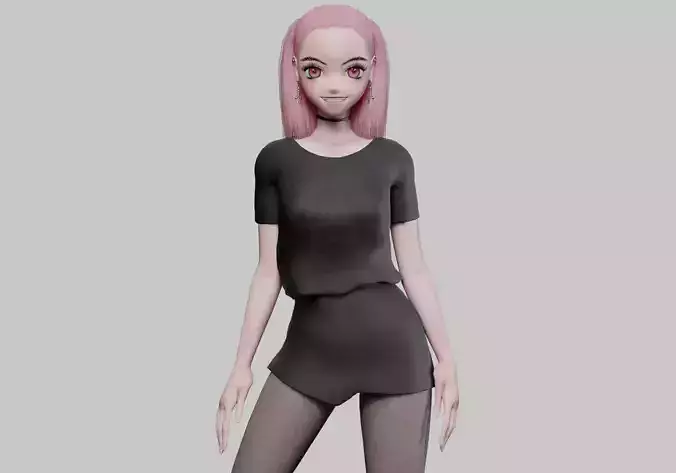 anime Basic girl V24881 