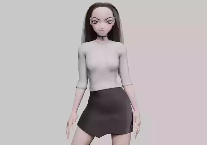 stylized anime girl V28337 