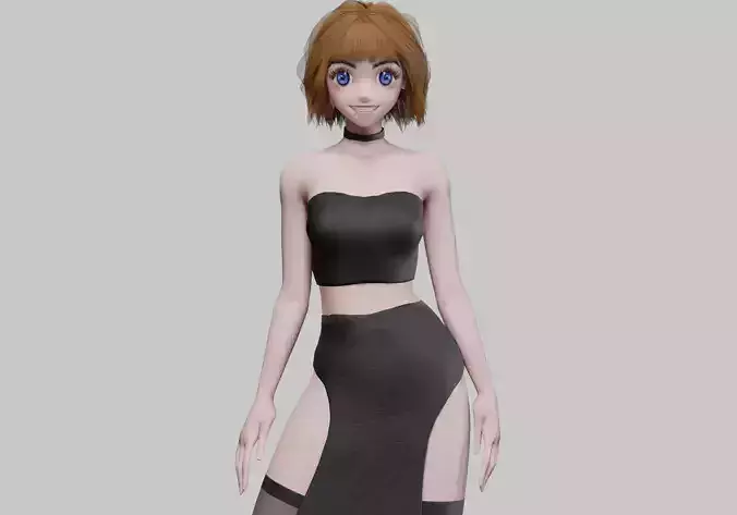 cute stylized girl V31270 