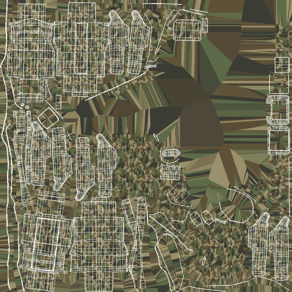 Modern Robot Dog Army Color 3D model_10