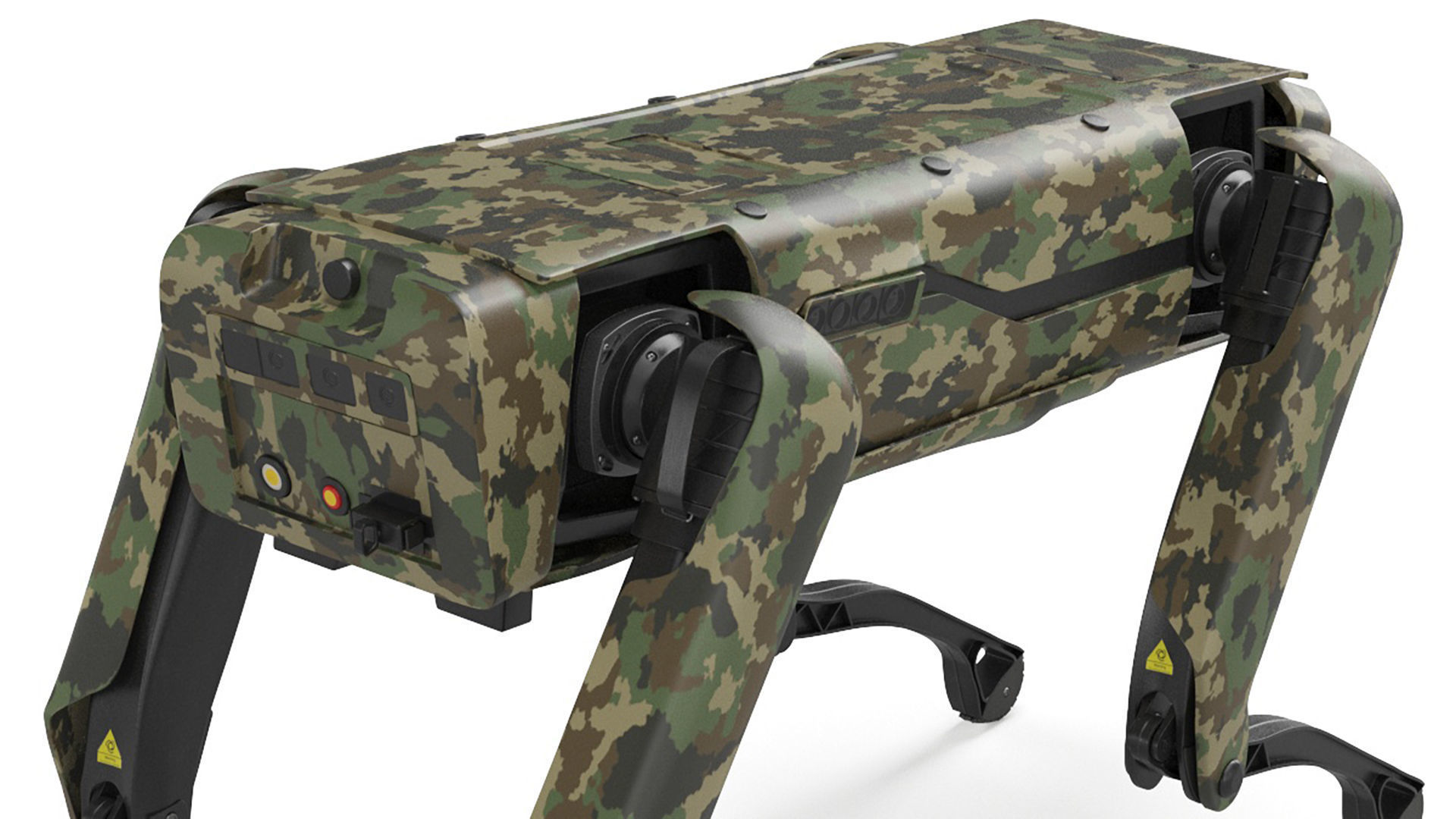 Modern Robot Dog Army Color 3D model_15