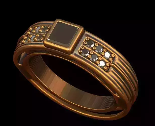 Diamond Princess Cut Ring