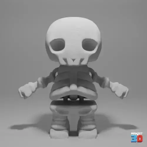 3D Printable Skull Boy 3D print model