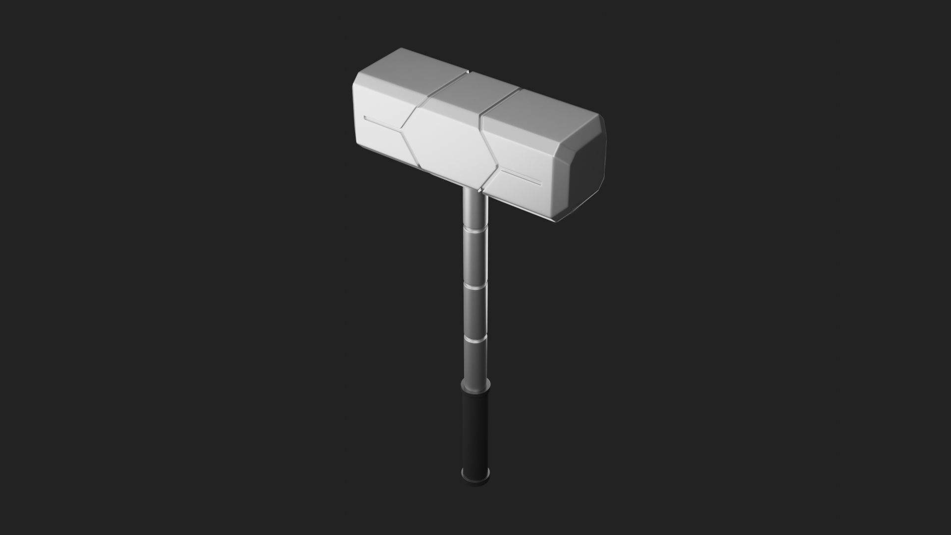 Sci Fi Hammer 01 3D print model_3