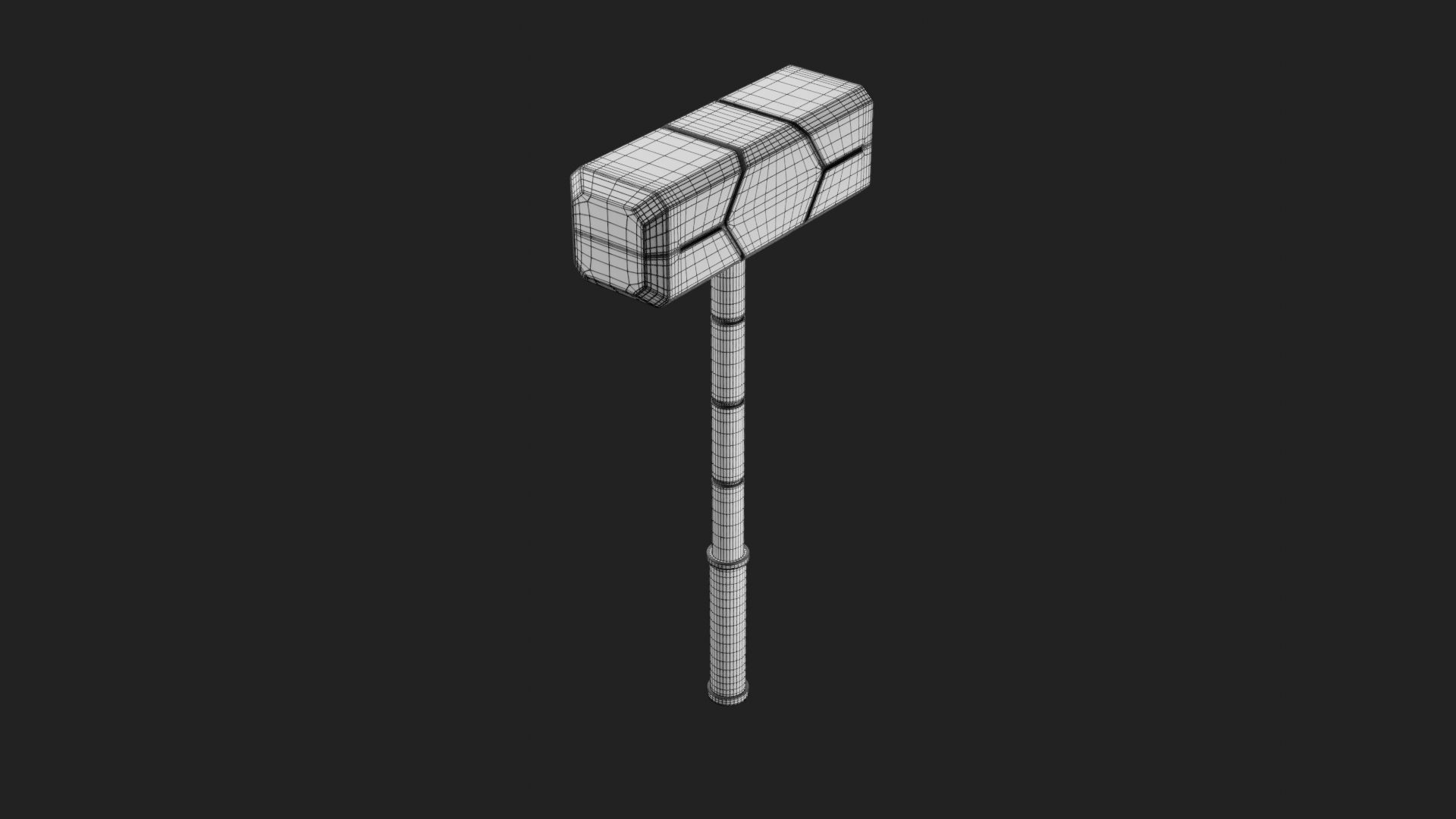 Sci Fi Hammer 01 3D print model_8