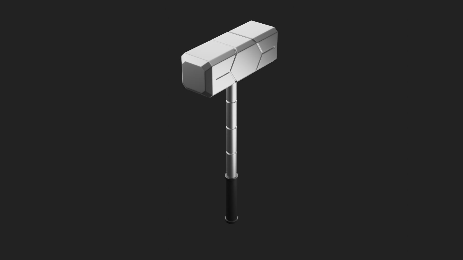 Sci Fi Hammer 01 3D print model_4