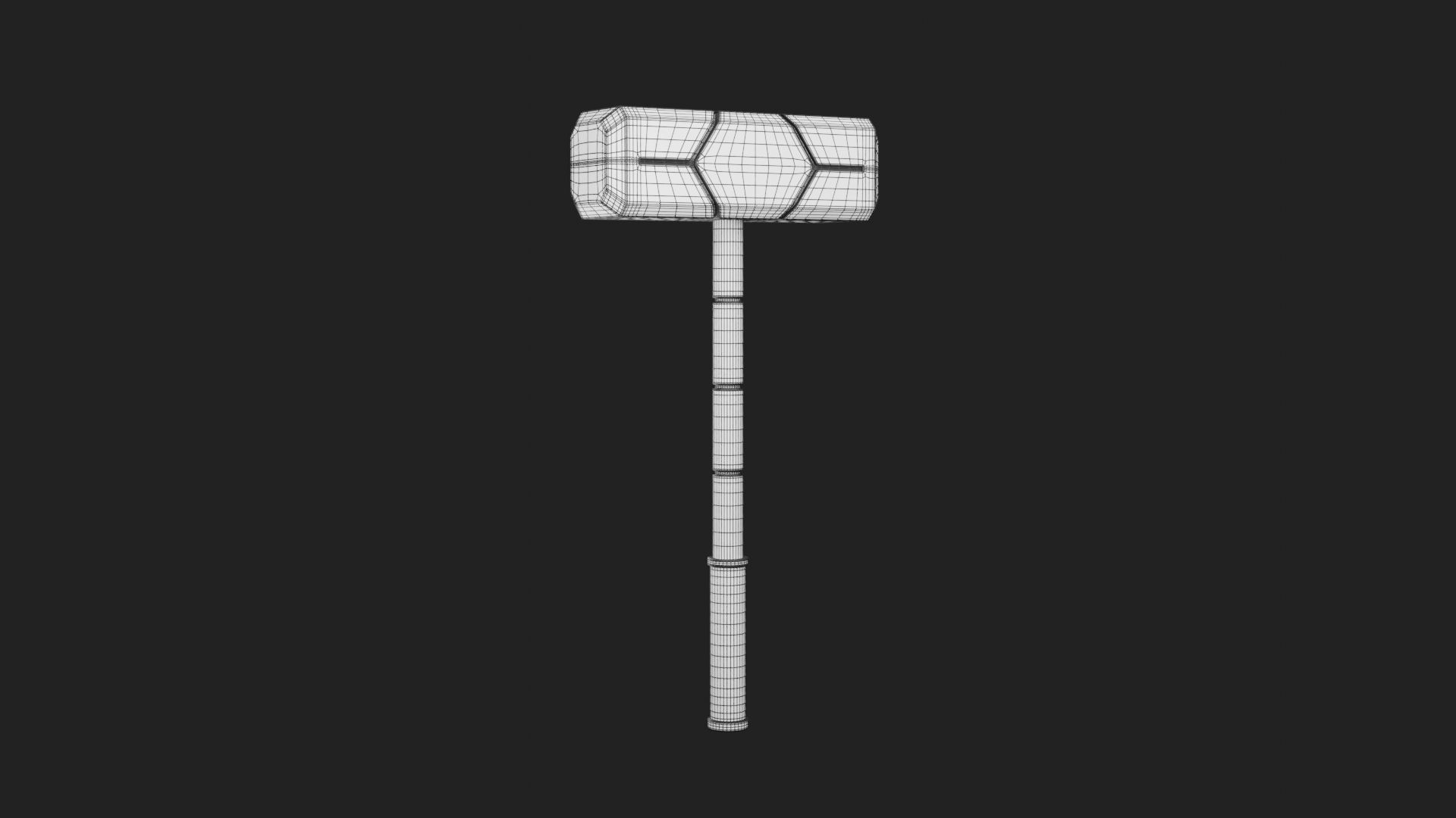 Sci Fi Hammer 01 3D print model_6
