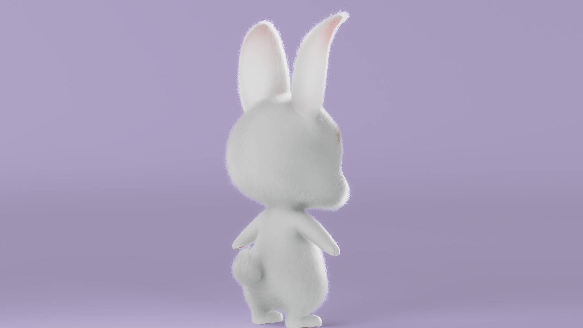 Cartoon Rabbit NoRig 3D model_8