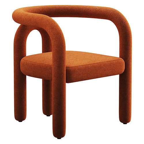 Vatican Chair Low-poly 3D model 5