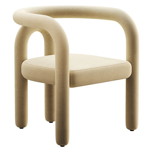 Vatican Chair Low-poly 3D model 3
