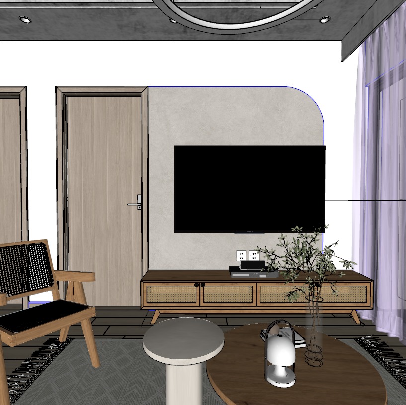 Modern Minimalist Interior 3D model_11