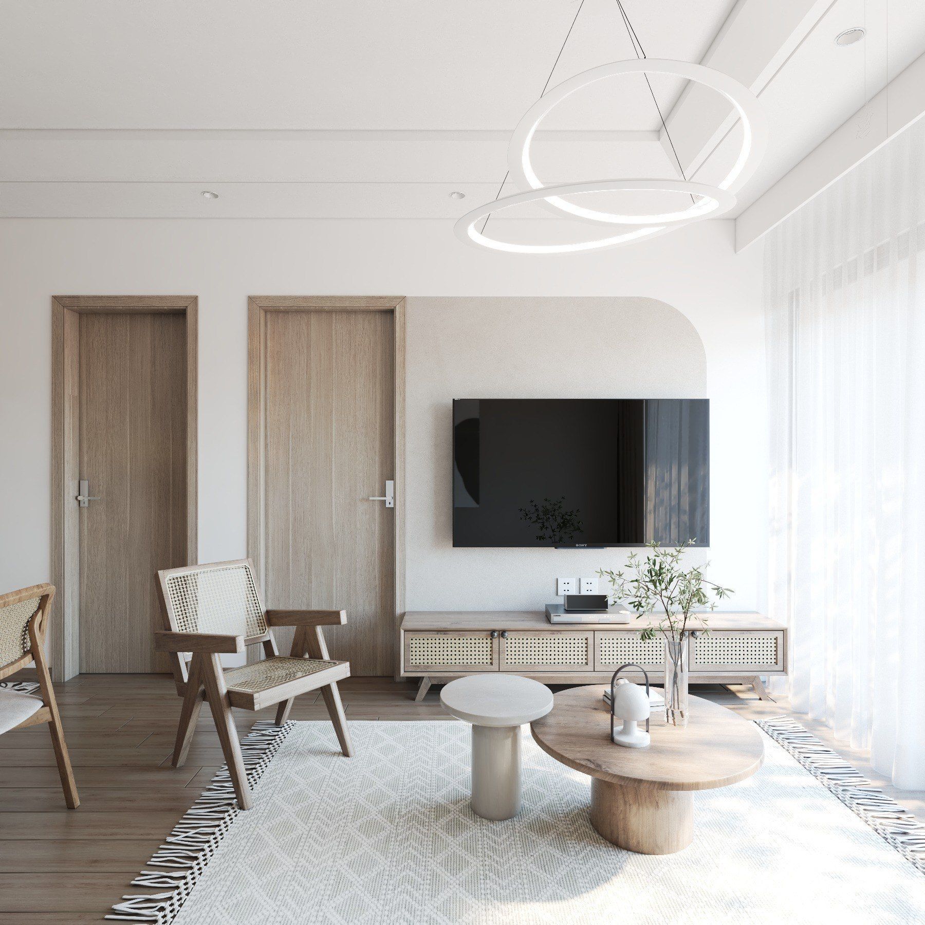 Modern Minimalist Interior 3D model_1