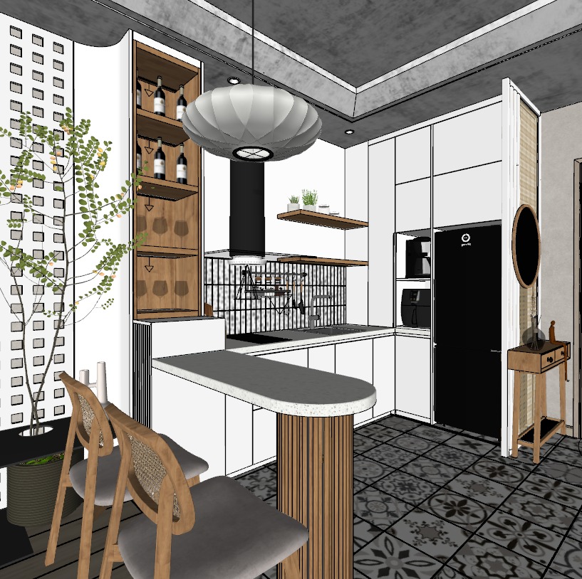 Modern Minimalist Interior 3D model_8