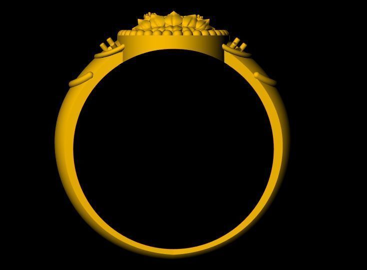 Laxmi Ring 3dm file 3D print model_3