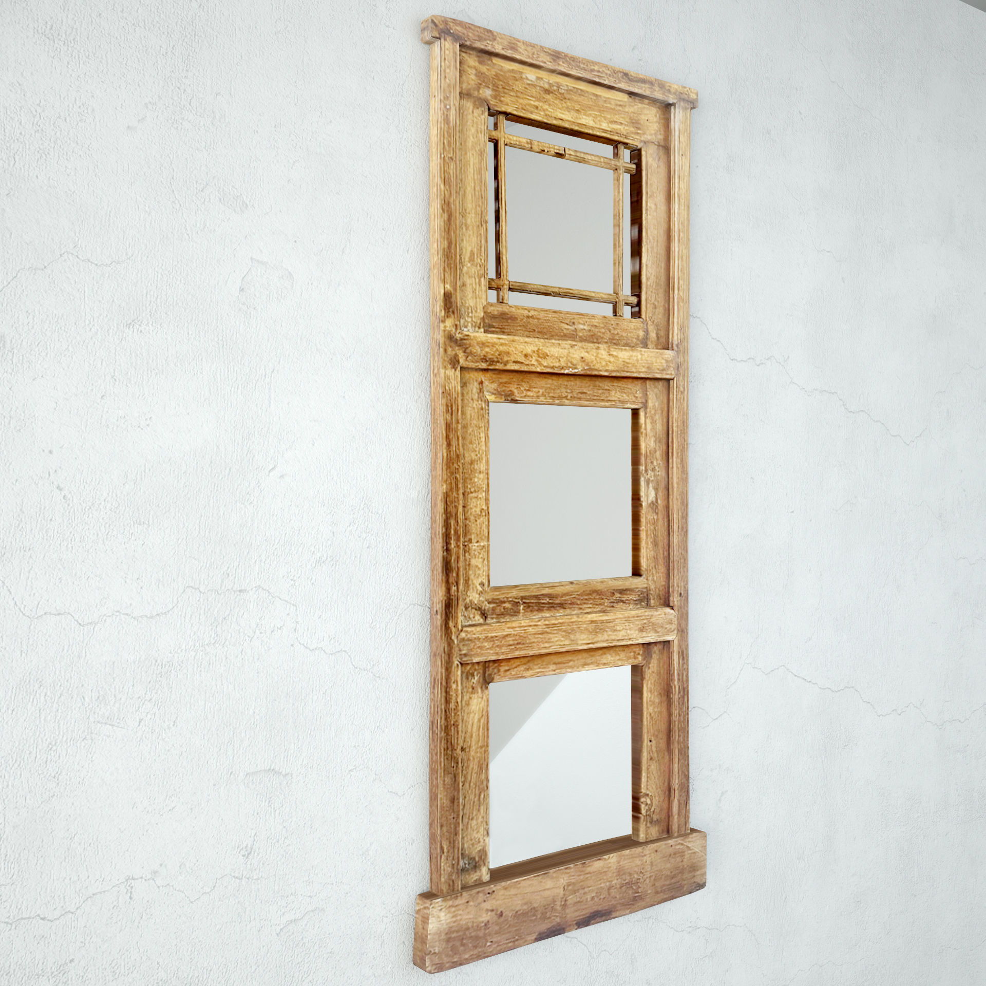 Old Agra Window Mirror 3D model_3