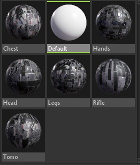 Heavy armored scifi robot character gameready Low-poly 3D model_37