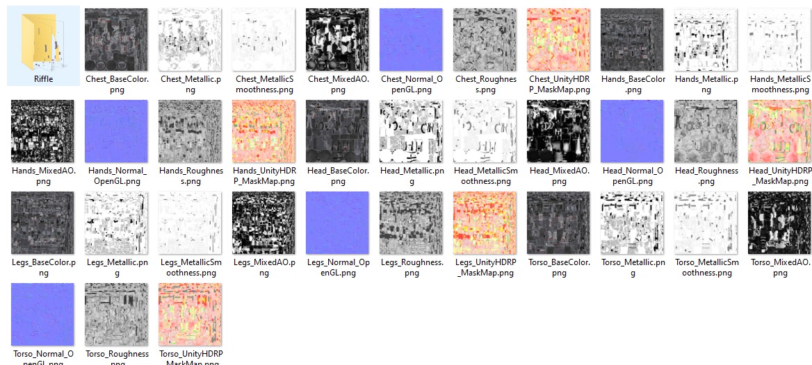 Heavy armored scifi robot character gameready Low-poly 3D model_36