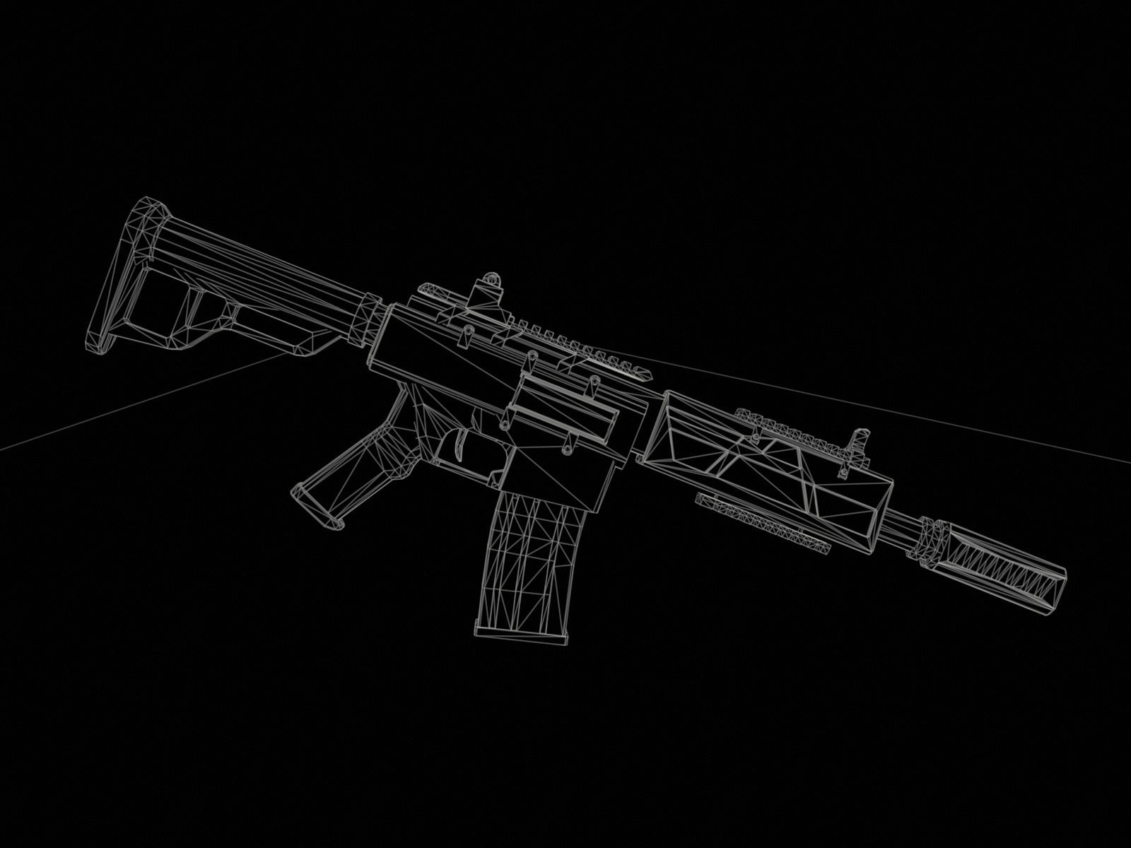 Heavy armored scifi robot character gameready Low-poly 3D model_26