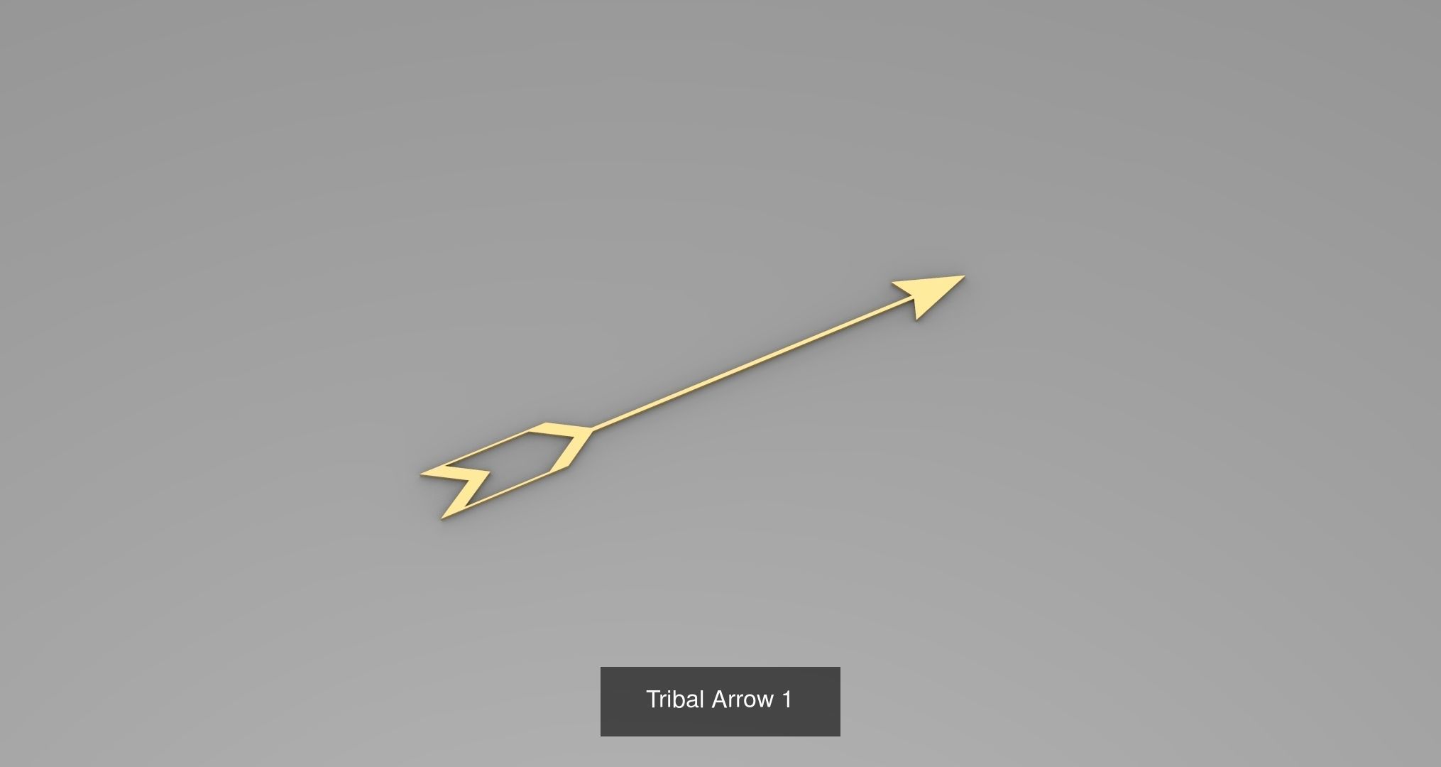 Tribal Arrow 3D Model Collection_1