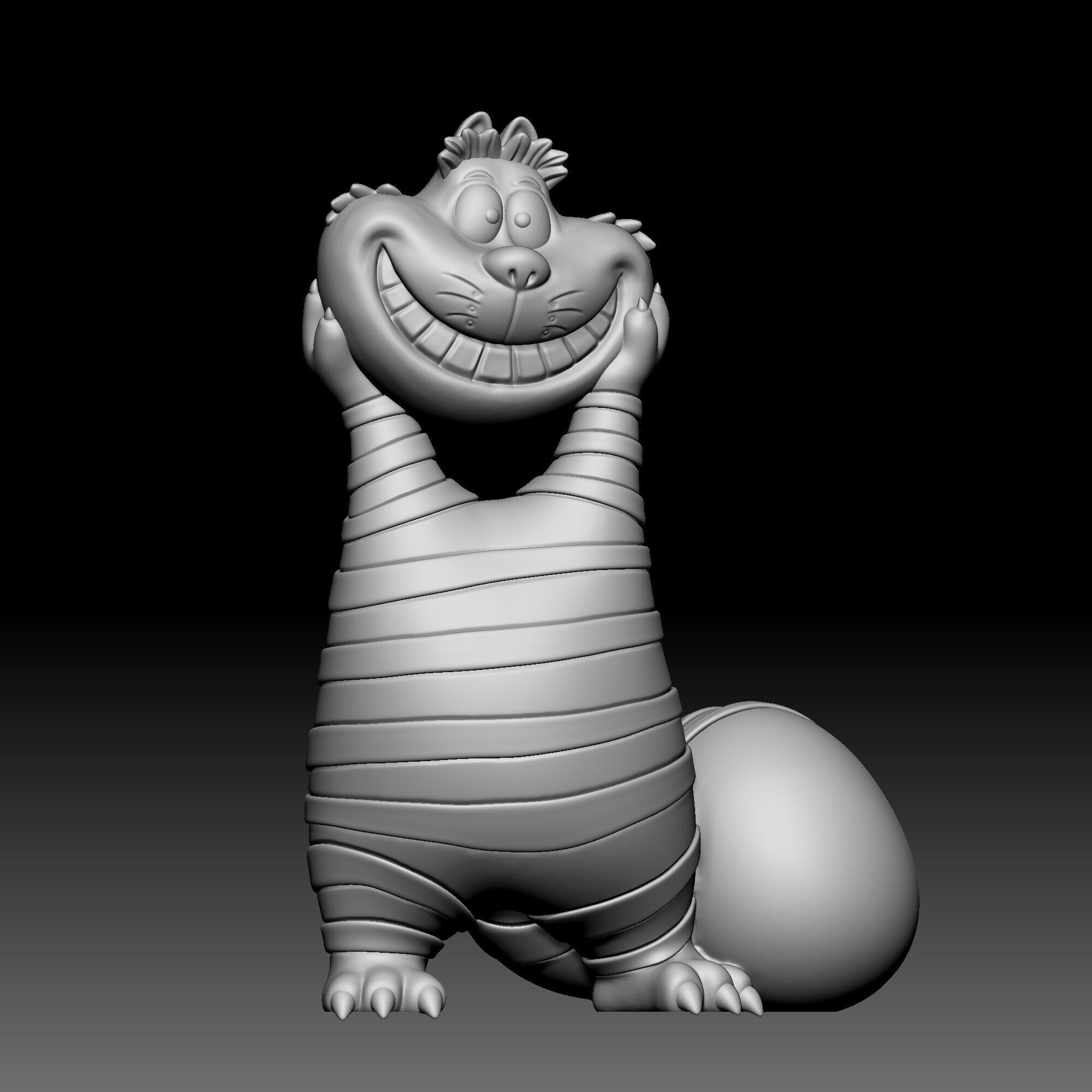 Cheshire cat - Alice in Wonderland - 010 3D print model_7