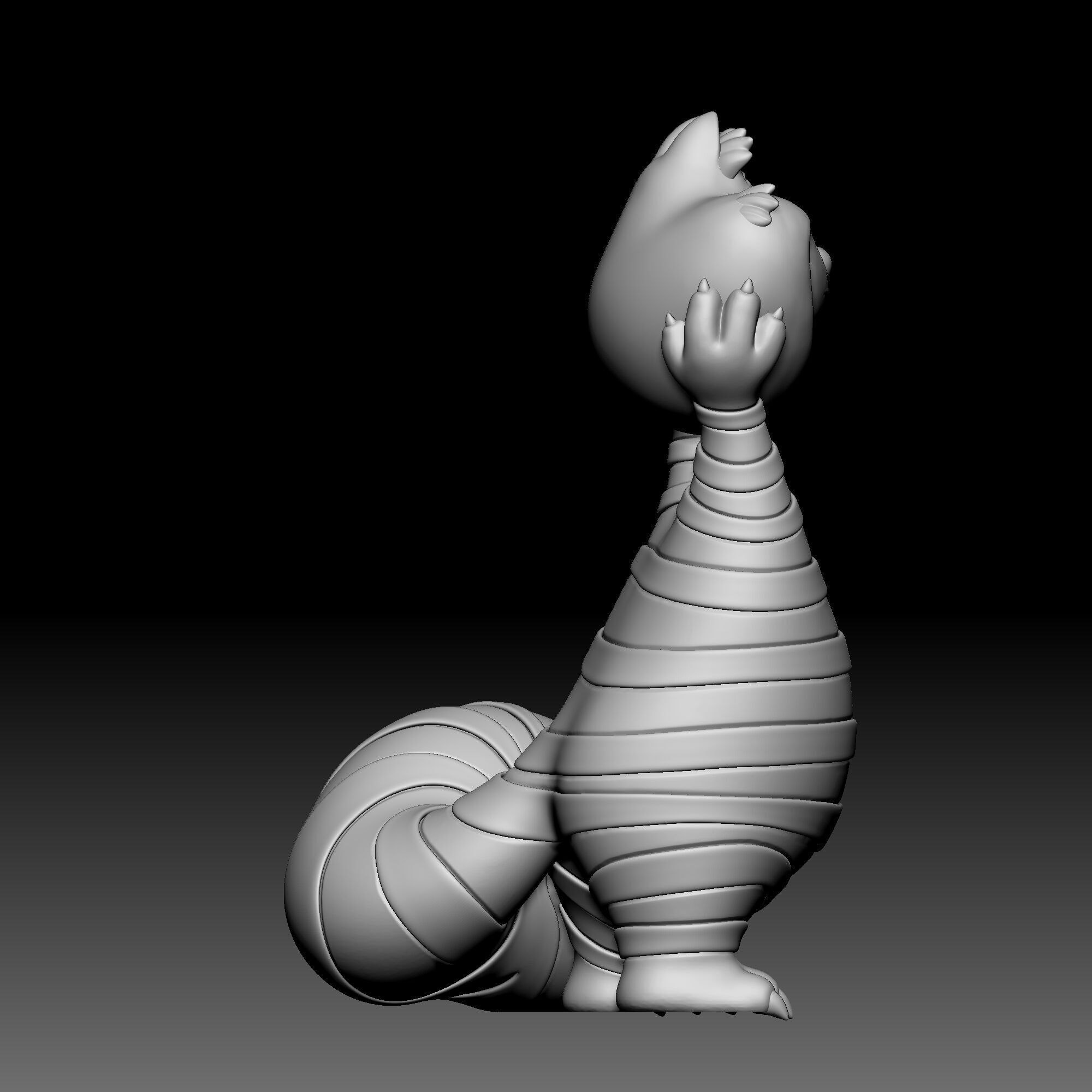 Cheshire cat - Alice in Wonderland - 010 3D print model_5