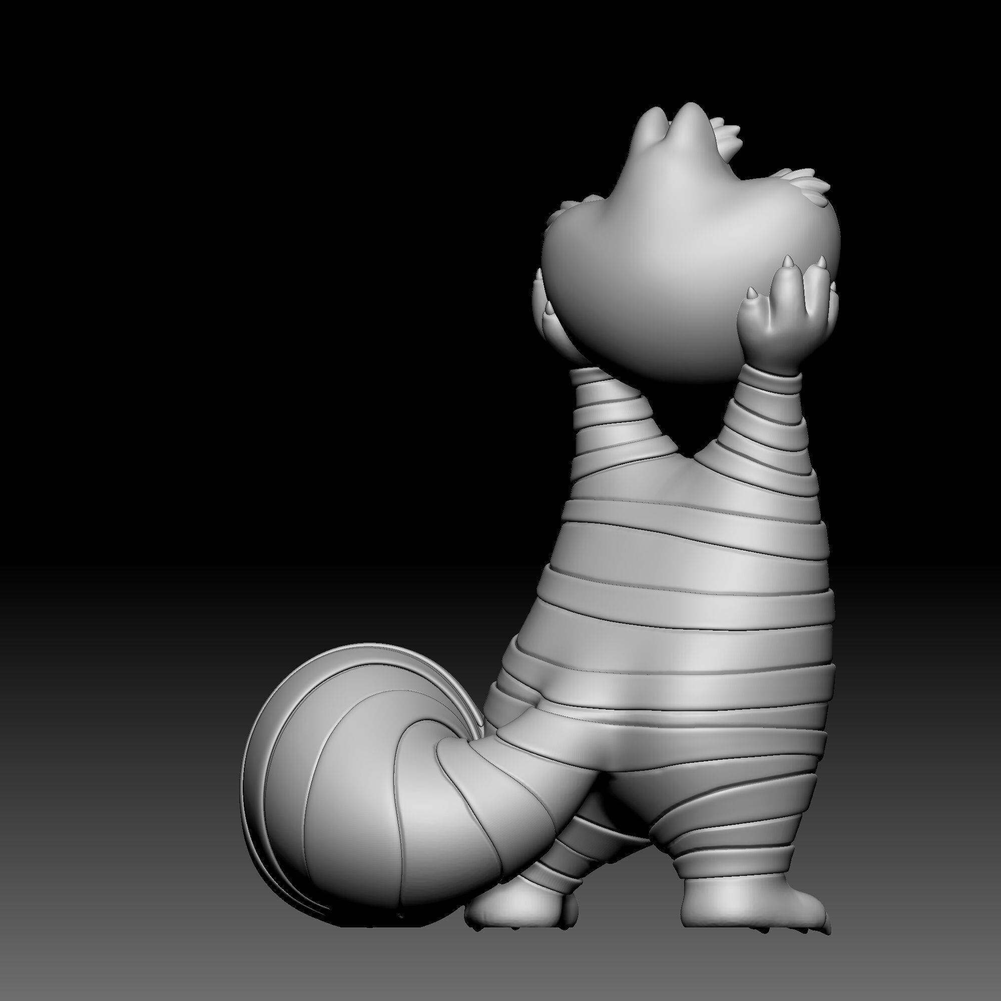 Cheshire cat - Alice in Wonderland - 010 3D print model_4