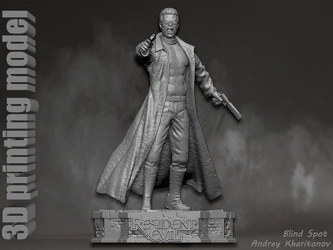 Albert Wesker Resident Evil 3D print model