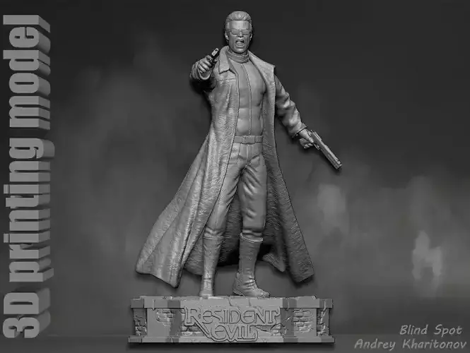 Albert Wesker Resident Evil 3D print model