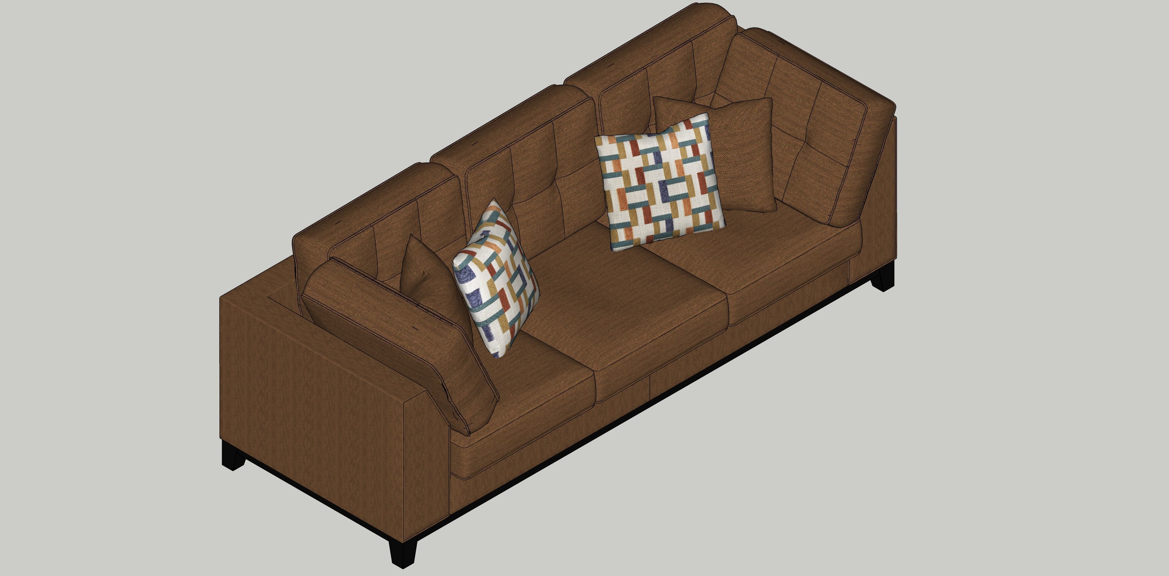 Sofa ASHLEY Laylabrook 3D model_4